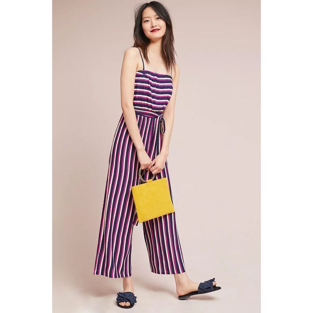 Anthropologie‎ Maeve Daydream Striped Jumpsuit XS